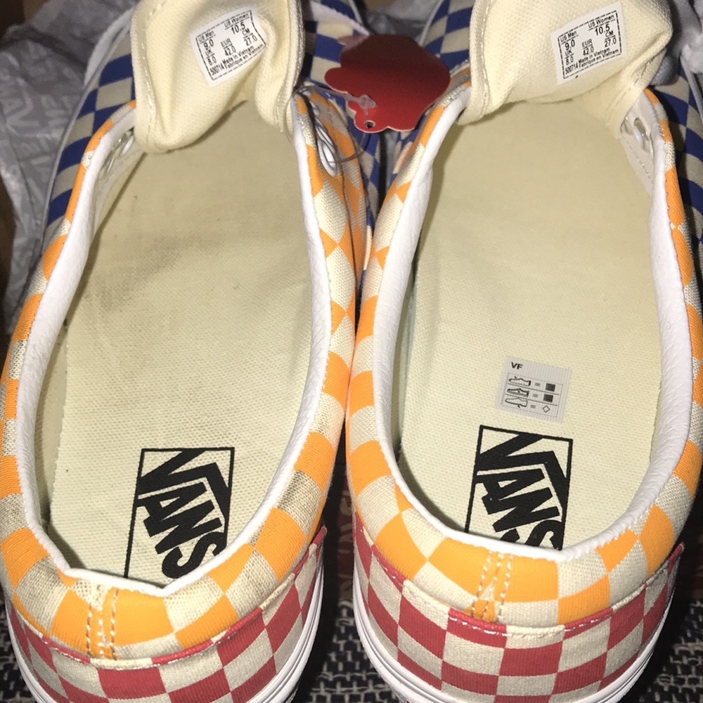 New Vans Size 9 Multicolor checker board🥰 - Picture 8 of 8